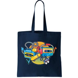 Cool Retro Tapes Tote Bag