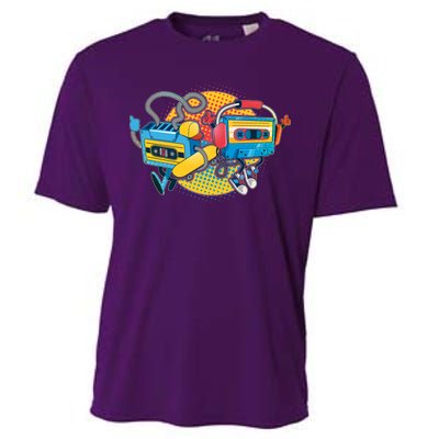 Cool Retro Tapes Cooling Performance Crew T-Shirt