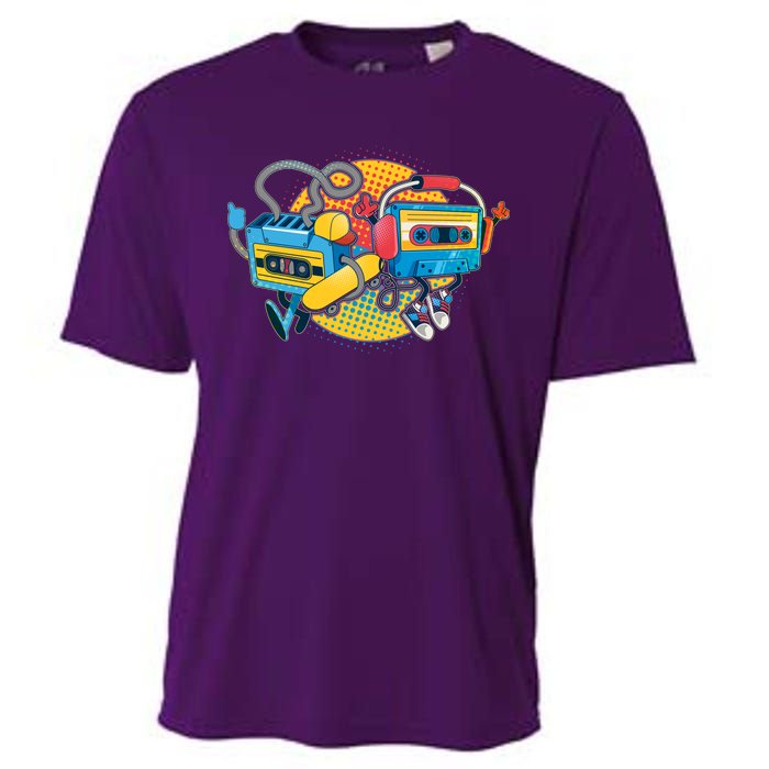 Cool Retro Tapes Cooling Performance Crew T-Shirt