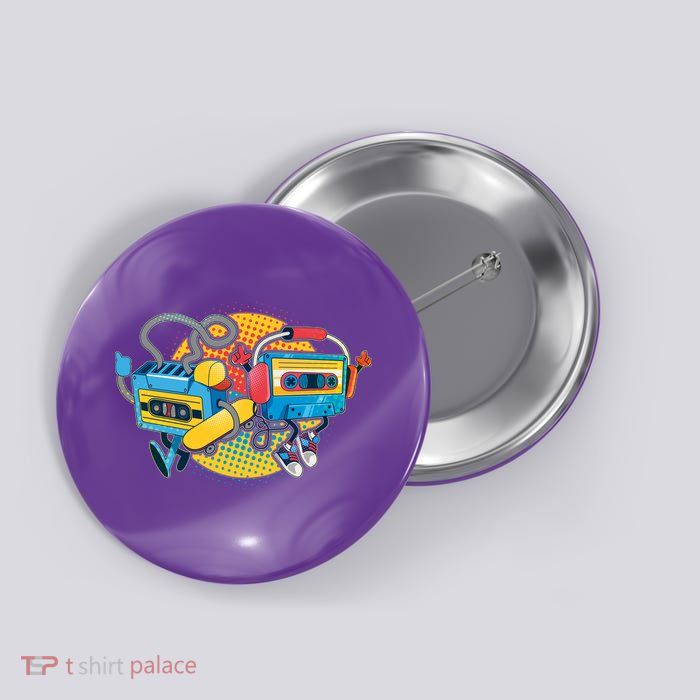 Cool Retro Tapes Button