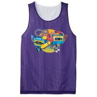 Cool Retro Tapes Mesh Reversible Basketball Jersey Tank