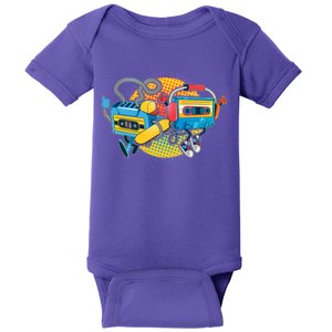 Cool Retro Tapes Baby Bodysuit