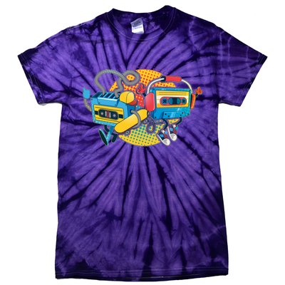 Cool Retro Tapes Tie-Dye T-Shirt