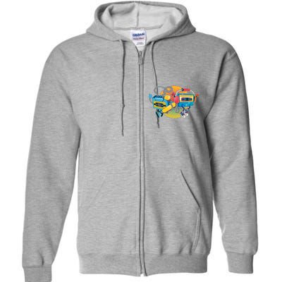 Cool Retro Tapes Full Zip Hoodie