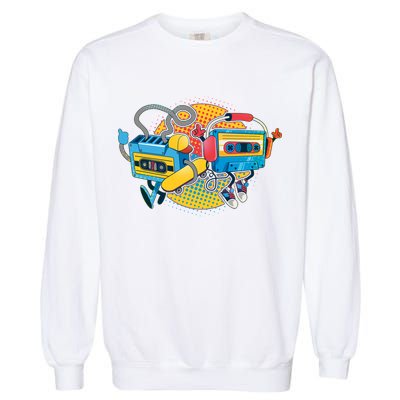 Cool Retro Tapes Garment-Dyed Sweatshirt