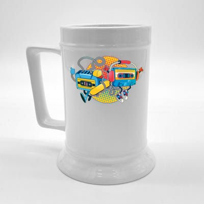 Cool Retro Tapes Beer Stein