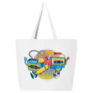 Cool Retro Tapes 25L Jumbo Tote