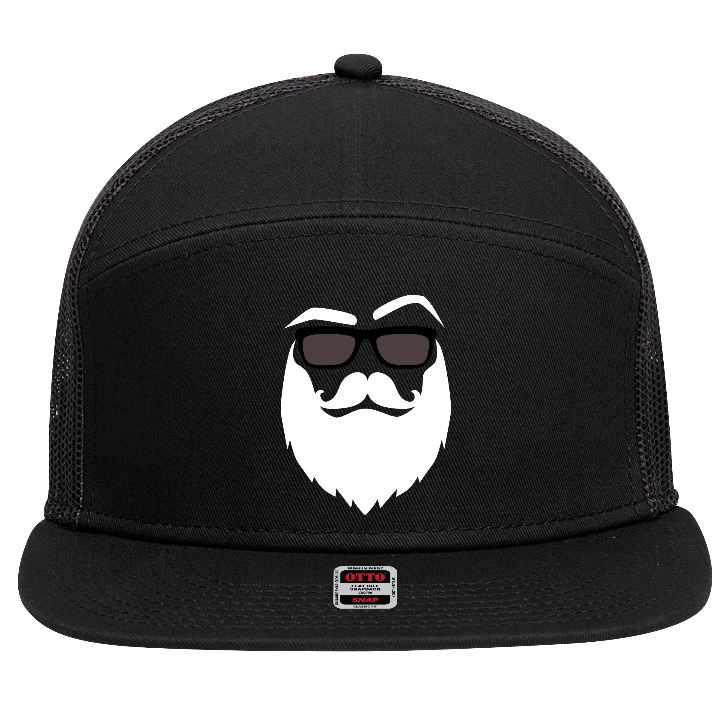 Cool Santa Clause 7 Panel Mesh Trucker Snapback Hat