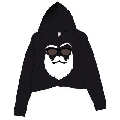 Cool Santa Clause Crop Fleece Hoodie