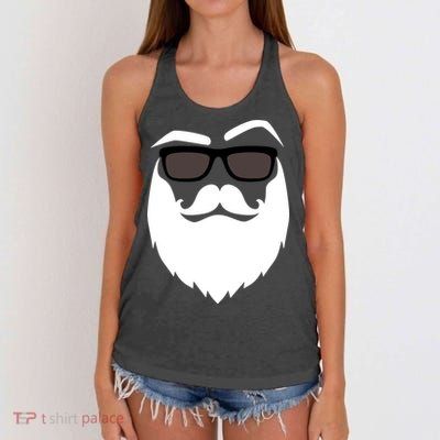 Cool Santa Clause Women's Knotted Racerback Tank