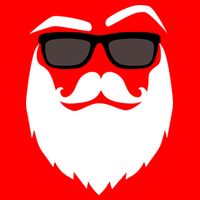 Cool Santa Clause USA-Made Doggie Bandana