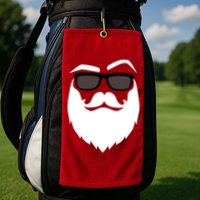 Cool Santa Clause Golf Towel