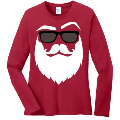 Cool Santa Clause Ladies Long Sleeve Shirt