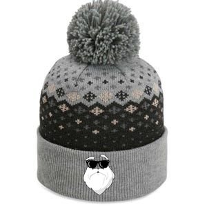 Cool Santa Face The Baniff Cuffed Pom Beanie