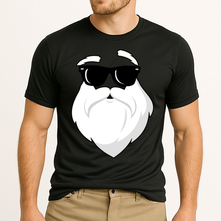 Cool Santa Face Cooling Performance Crew T-Shirt