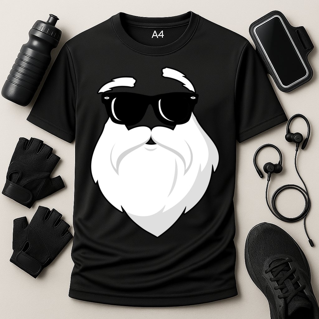 Cool Santa Face Cooling Performance Crew T-Shirt