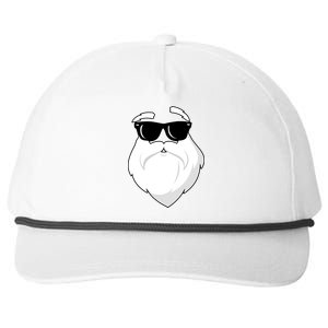 Cool Santa Face Snapback Five-Panel Rope Hat