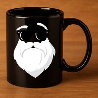 Cool Santa Face 11oz C Handle Ceramic Mug