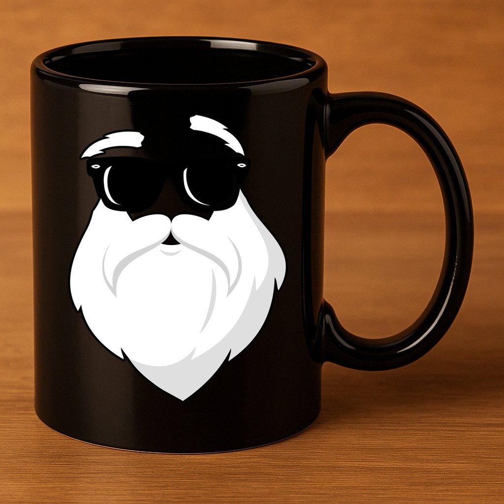 Cool Santa Face 11oz C Handle Ceramic Mug