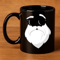 Cool Santa Face 11oz C Handle Ceramic Mug