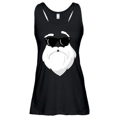 Cool Santa Face Ladies Essential Flowy Tank