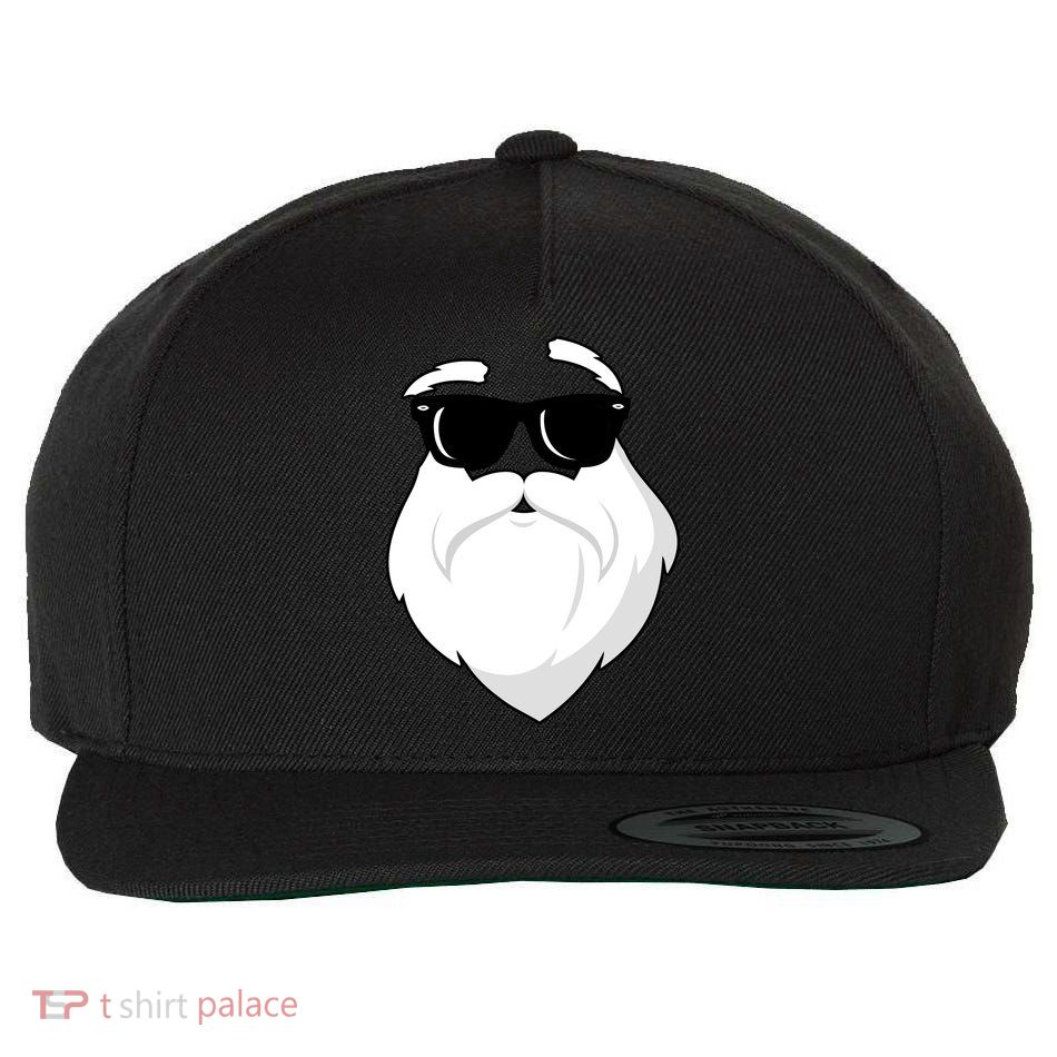 Cool Santa Face Wool Snapback Cap
