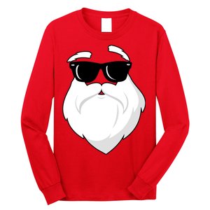 Cool Santa Face Long Sleeve Shirt