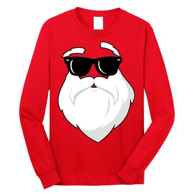 Cool Santa Face Long Sleeve Shirt