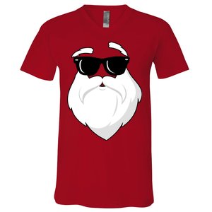 Cool Santa Face V-Neck T-Shirt