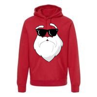 Cool Santa Face Premium Hoodie