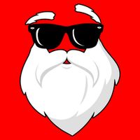 Cool Santa Face Tie-Dye T-Shirt