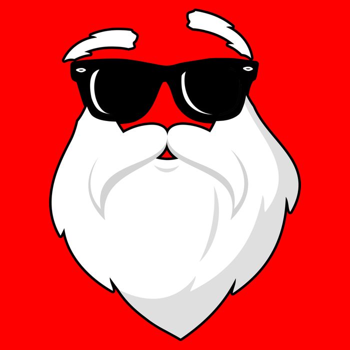 Cool Santa Face Tie-Dye T-Shirt