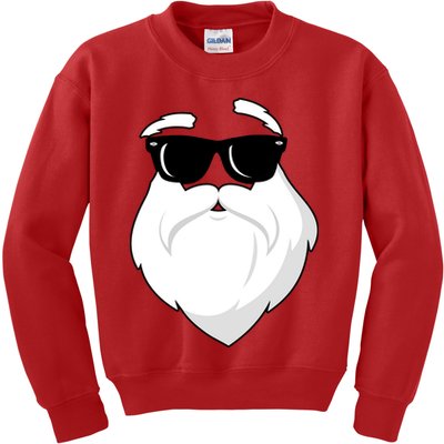 Cool Santa Face Kids Sweatshirt