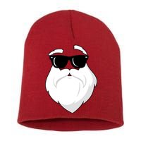 Cool Santa Face Short Acrylic Beanie