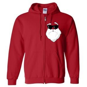 Cool Santa Face Full Zip Hoodie