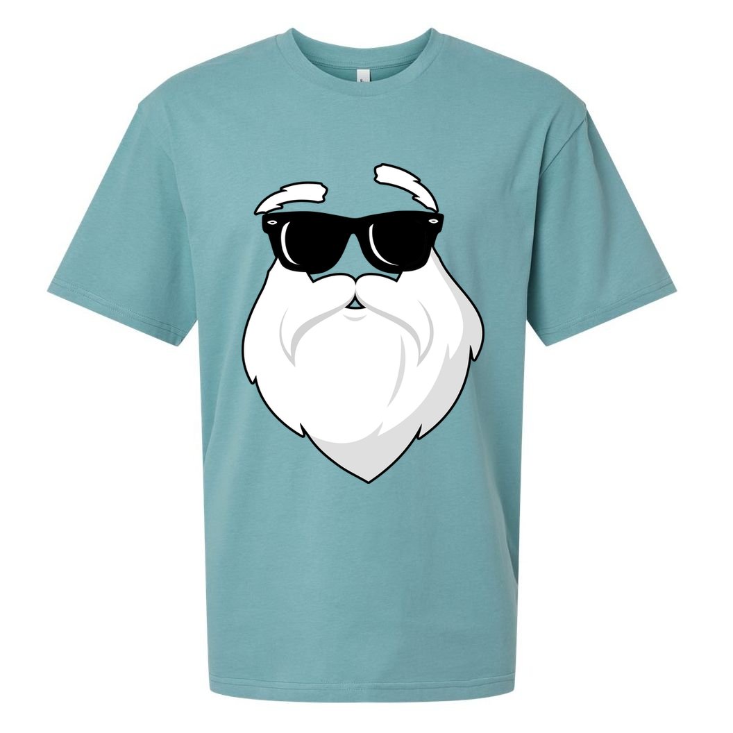 Cool Santa Face Sueded Cloud Jersey T-Shirt
