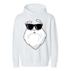 Cool Santa Face Garment-Dyed Fleece Hoodie