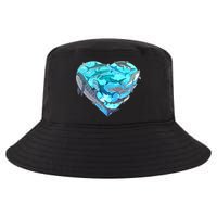Cool Shark Love Heart Cool Comfort Performance Bucket Hat