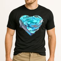 Cool Shark Love Heart Cooling Performance Crew T-Shirt