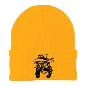 Cool Skull Guns Crossbones Knit Cap Winter Beanie