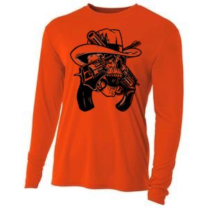 Cool Skull Guns Crossbones Cooling Performance Long Sleeve Crew