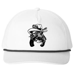 Cool Skull Guns Crossbones Snapback Five-Panel Rope Hat