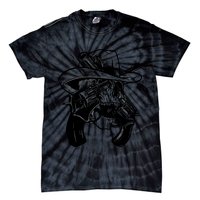 Cool Skull Guns Crossbones Tie-Dye T-Shirt