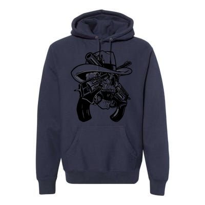 Cool Skull Guns Crossbones Premium Hoodie