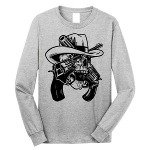 Cool Skull Guns Crossbones Long Sleeve Shirt