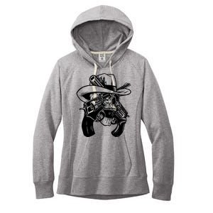 Cool Skull Guns Crossbones Women's Fleece Hoodie