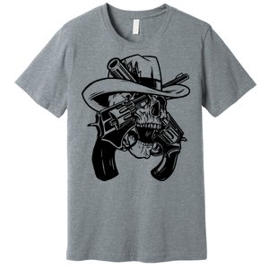 Cool Skull Guns Crossbones Premium T-Shirt