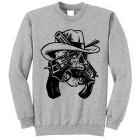 Cool Skull Guns Crossbones Tall Sweatshirt
