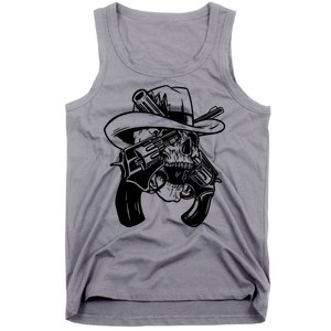 Cool Skull Guns Crossbones Tank Top