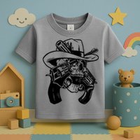Cool Skull Guns Crossbones Toddler T-Shirt
